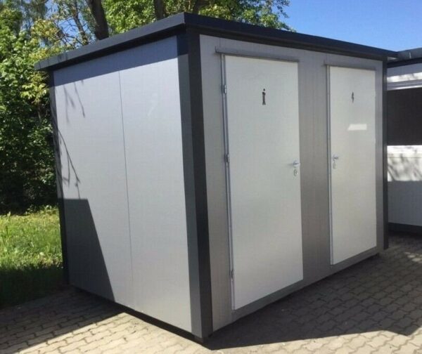 Conteneur sanitaire de toilette double cabine – Image 2