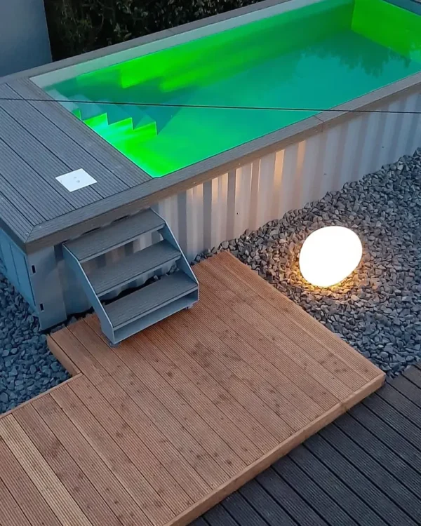 Piscine extérieure préfabriquée de conteneur d’expédition de 20 pieds – Image 4