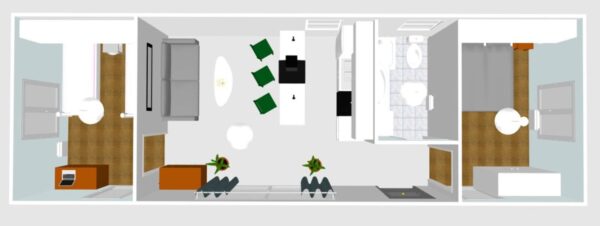 Mobil-home Marcelo toute l'année de 48 m2 – Image 11