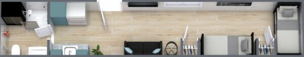 Studio conteneur 40' aménagé habitable – Image 20