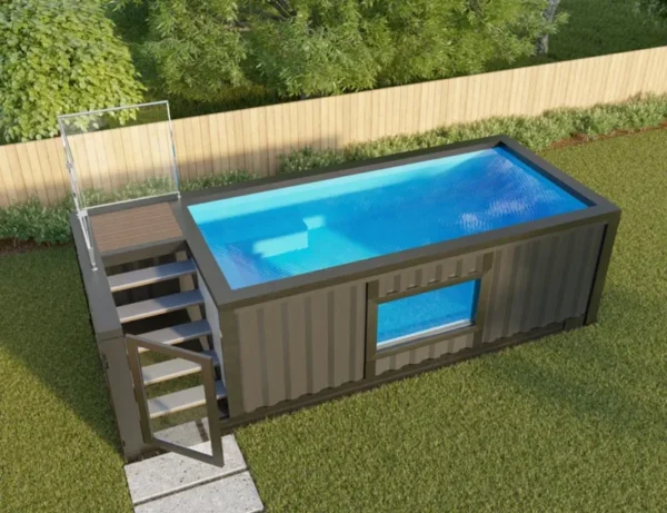 Piscine en conteneur maritime