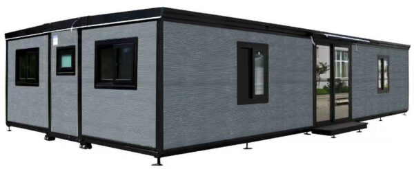 Conteneur comme habitat Deluxe 12x6m 3 chambres et cuisine